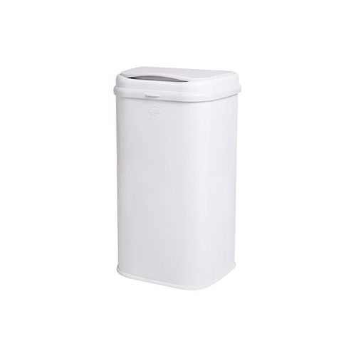 Ubbi Stainless Steel Venti Diaper Pail, Odor Locking, No Special Bag Required, White
