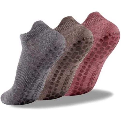 deefly Women Yoga Socks,Non Slip Grip Pilates Socks Unthickened