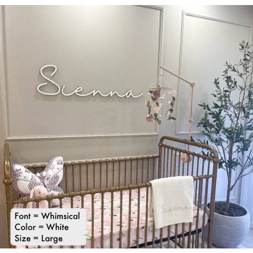 Baby name sign cutout | Name cut out | Personalized name sign | Above the crib sign | Large custom name sign | large baby name sign