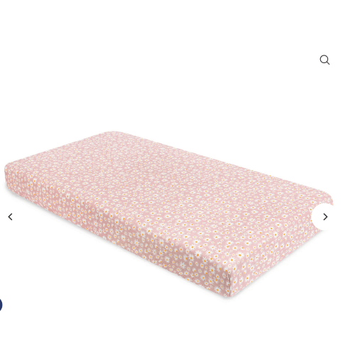 Daisy Crib Sheet in GOTS Certified Organic Muslin Cotton – Project Nursery