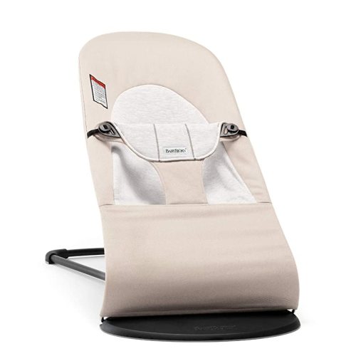 BABYBJÖRN Bouncer Balance Soft, Cotton/Jersey, Beige/Gray