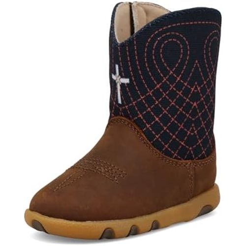 Twisted X baby-boys Infant's Pull on Driving Moc Cowboy Boot