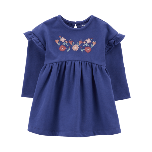 Baby Navy Floral Long Sleeve Dress  - Carter's | Carter's