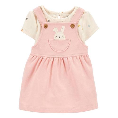 Baby Girls Carter's 2-Piece Bunny Bodysuit & Jumper Set