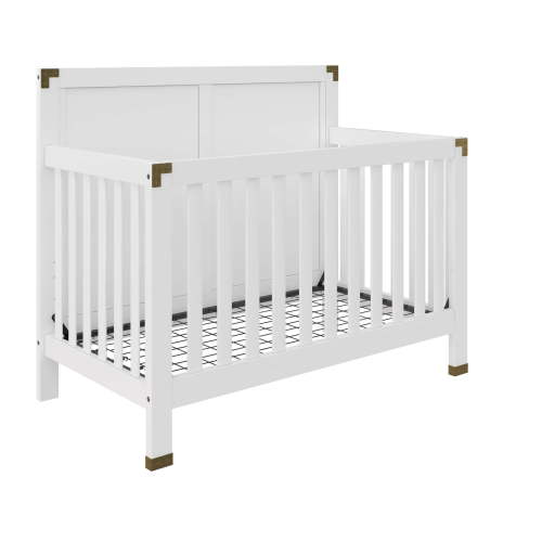 Baby Relax Miles 5-in-1 Convertible Crib, White