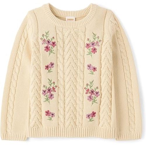 Amazon.com: Gymboree,and Toddler Long Sleeve Sweaters,Pink Flower Frappe,12: Clothing, Shoes & Jewelry