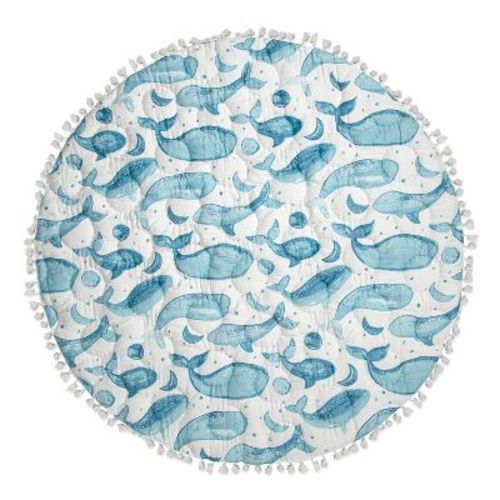 Crane Baby Quilted Activity Playmat, Color: Caspian Whales - Out of Stock