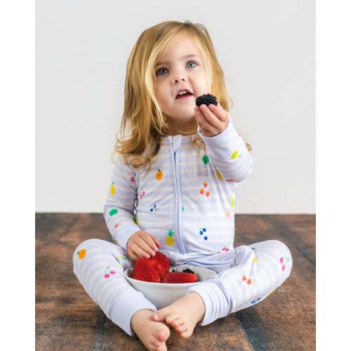 Tutti Frutti Zip Romper – Dreamy Bamboo