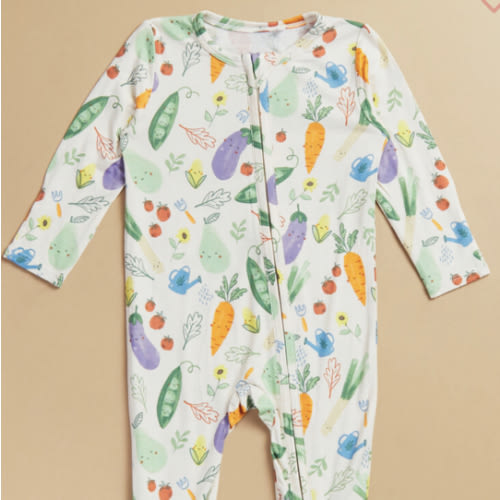 Veggie Patch Footie in Multi | Tullabee