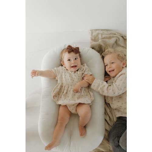 Ruffle Muslin Romper | Flora