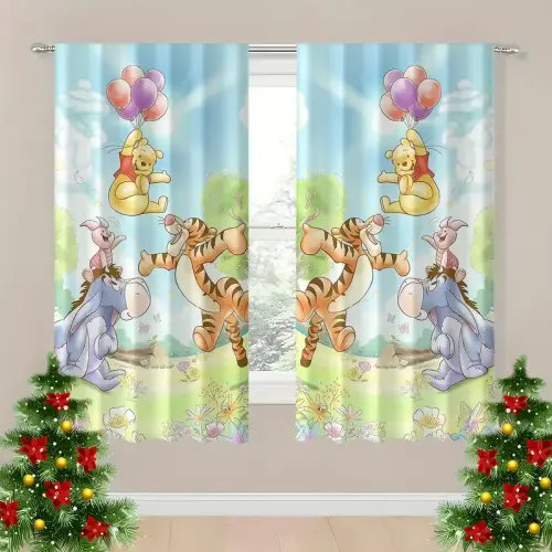 cartoon print blackout curtains classic - Temu