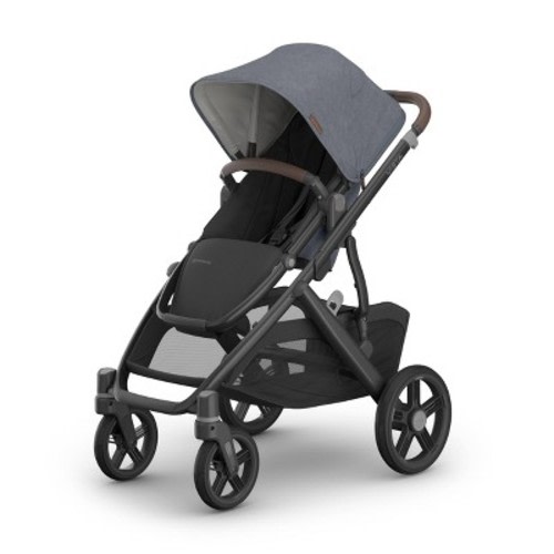 UPPAbaby Vista V3 Full-Size Stroller - Julian: Infant Car Seat Compatible, Adjustable Harness, Flat-Free Tires, 50 lbs Weight Capacity
