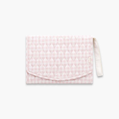 Portable Changing Pad - Pink Gingham | Gooselings