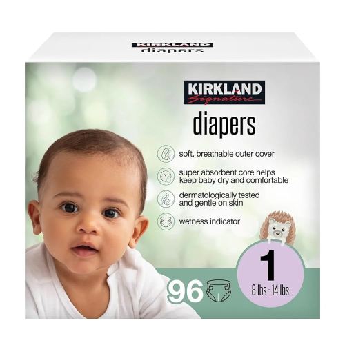 Kirkland Signature Diaper, Size 1, 96 Count