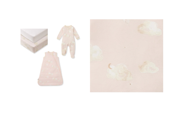 Good Night Sky Newborn Baby Girl Bedtime Bundle