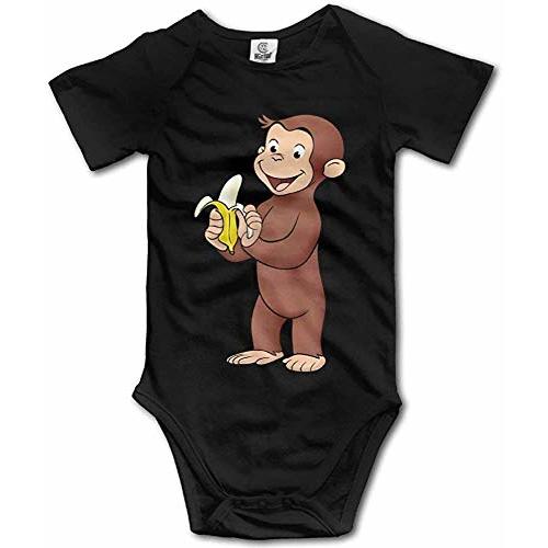 Migrater Newborn Clothes Curious George Eat Banana Vintage Funny Bodysuits
