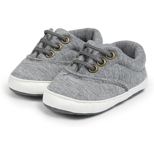 Morbido Infant Baby Boys Girls Canvas Sneaker Toddler Slip On Anti Skid Newborn First Walkers Candy Shoes for 0-18 Months