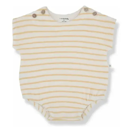 1+ in the family - Romulo terry romper - Yellow | Smallable