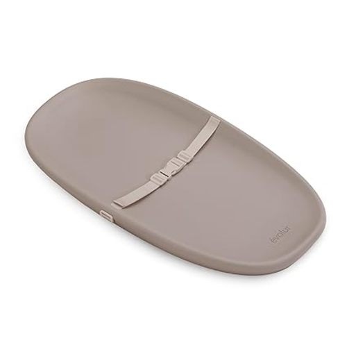 Evolur Eva Baby Changing Pad in Light Gray, Soft, Lightweight and Portable Changing Pad, Fits All Changing Table, Waterproof Firm Padding