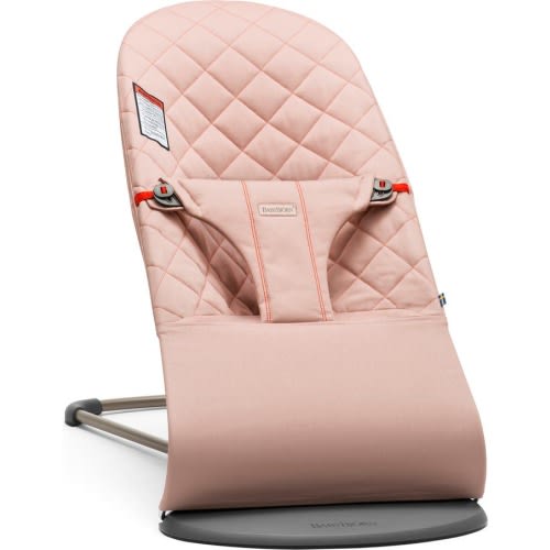 BabyBjörn Bouncer Bliss Convertible Quilted Baby Bouncer, Old Rose