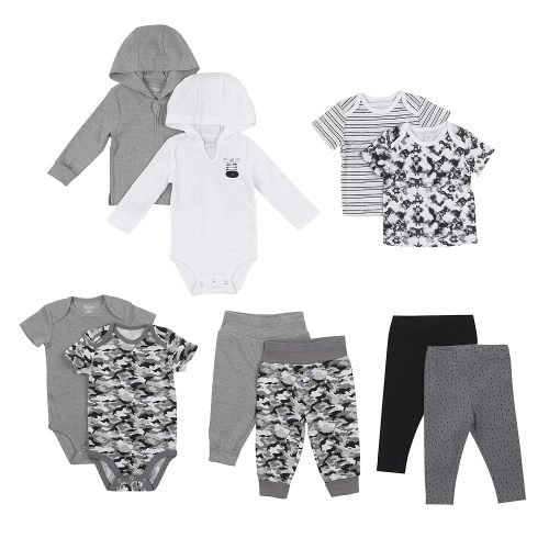 Hanes Baby 10-Piece Flexy Warm Weather Wardrobe Set