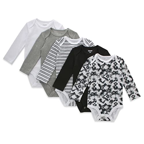 Hanes Baby and Toddler Ultimate Flexy Long Sleeve Bodysuit (5 Pack)