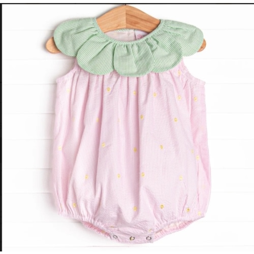 Little Berry Embroidered Bubble, Pink – Stitchy Fish