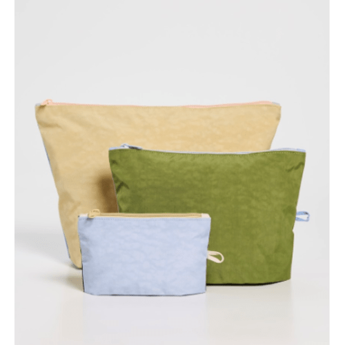 BAGGU Go Pouch Set Pastels Colorblock | Shopbop