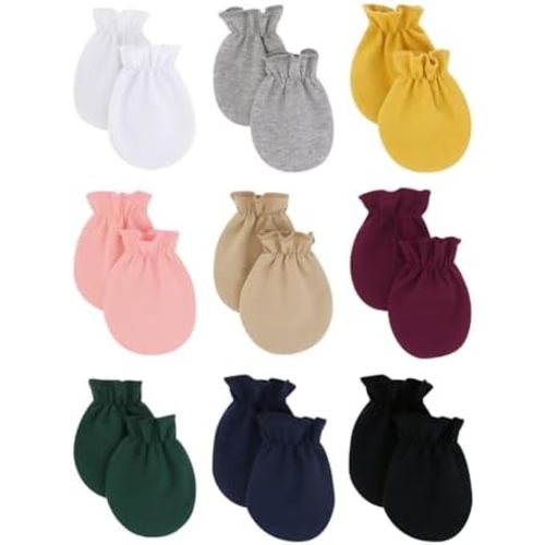 Cute Baby Mittens Newborn, No Scratch Baby Boy Mittens, Baby Girl Hat Gloves for Toddlers, Infant, Newborn