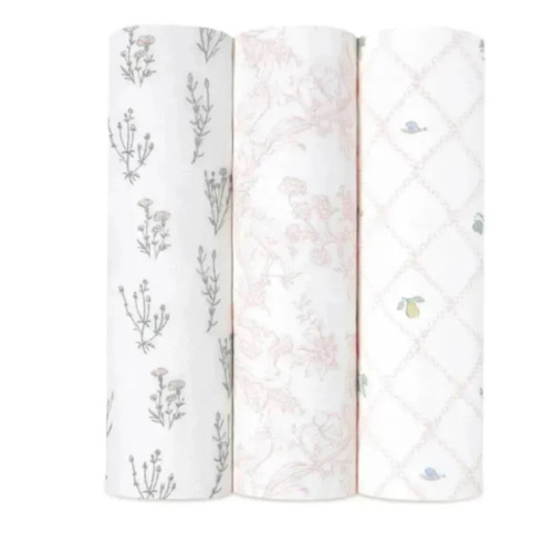 Aden + Anais - 3-Pack Swaddles - Silky Soft French, Floral