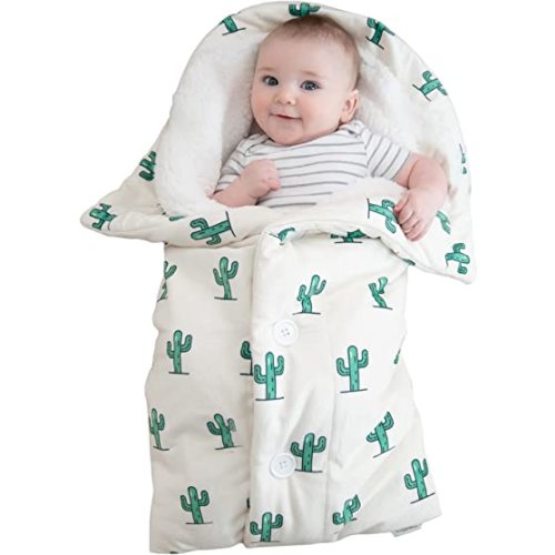 The Swaddle Blanket - Green Cactus - Sleep Swaddle Blankets for Baby Boy & Girl - Infant Sleep Sack 0-3 Months - Newborn Wrap