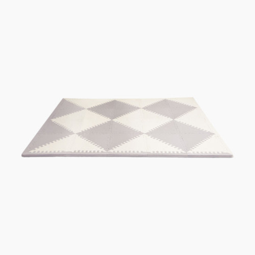 Geo Playspot Foam Floor Tiles - Grey/Cream