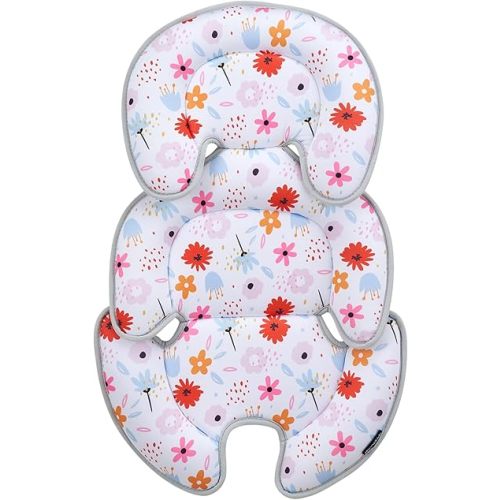 Innokids Head and Body Support Pillow Infant Car Seat Insert for Newborn to Toddler Stroller Cushion (Floral)