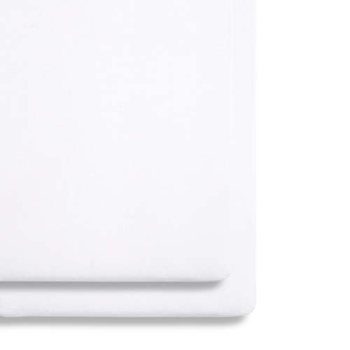 Snuz Twin Pack Sheets - Crib White
