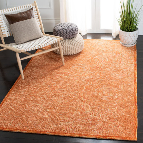 Ebern Designs Ahmora Hand Tufted Wool Abstract Rug & Reviews | Wayfair