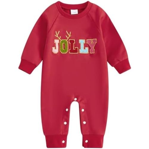 Baby Girl Boy Thanksgiving Christmas Outfit Turkey Santa Long Sleeve Romper Jumpsuit One Piece Bodysuit Fall Clothes