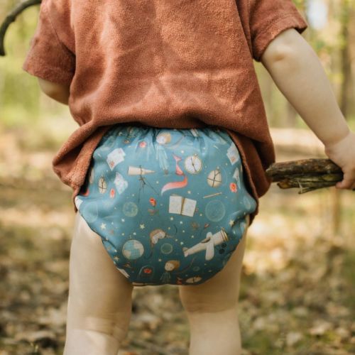 NEW! One Size Bamboo Pocket Diaper. Sky Whispers
