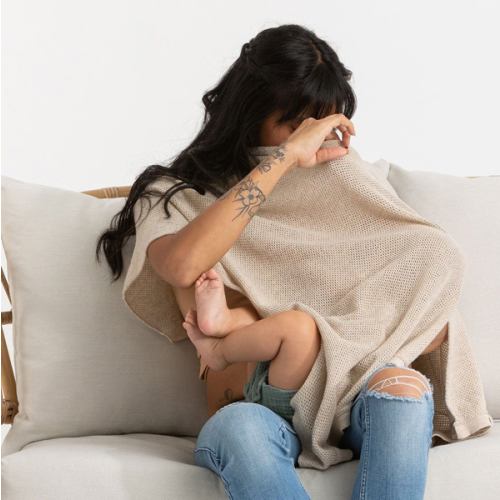 Natural Cocoon Nursing Shawl