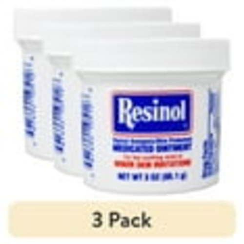 (3 pack) Resinol Medicated Ointment For Itch Relief And Protection Of Skin Rashes and Irritations, 3 Ounce Jar (Pack of 1)