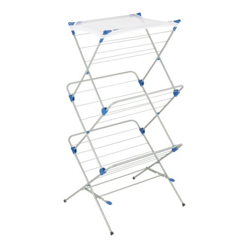 Honey Can Do 3-Tier Mesh Top Metal Clothes Drying Rack