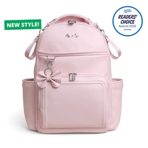 Boss Plus™ Large Diaper Bag Backpack - Ribbons & Roses