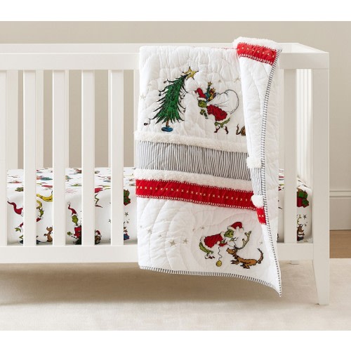 Dr. Seuss's The Grinch™ Baby Quilt | Pottery Barn Kids