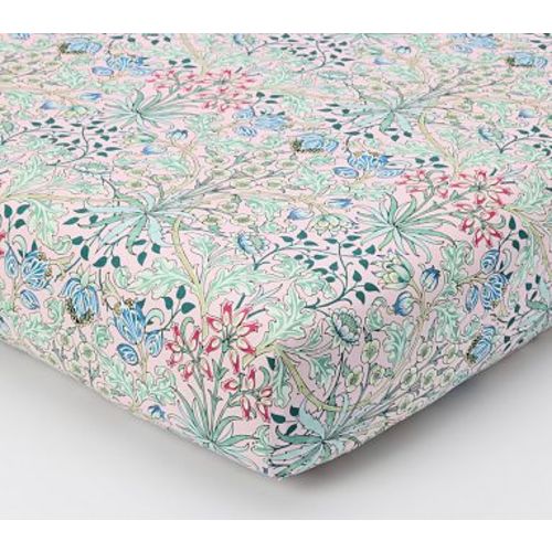Organic Morris & Co Hyacinth Crib Fitted Sheet , Pink Multi
