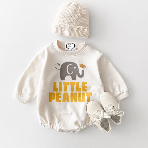 LITTLE PEANUT Baby Elephant Bodysuit