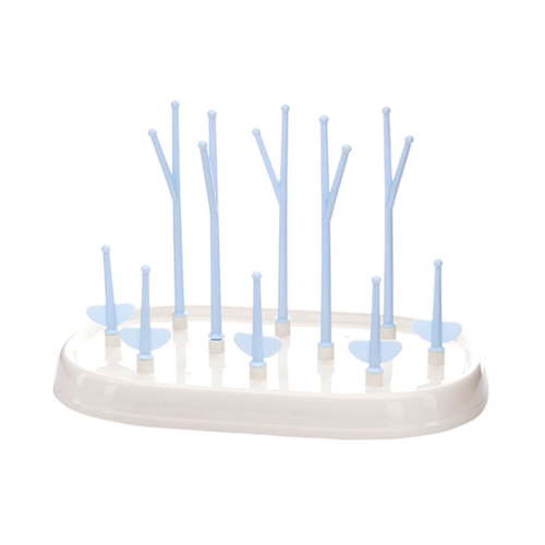 Monyance baby bottle dryer Baby Bottle Drying Rack Blue Holder Organizer(11.81X7.87X7.87Inches)