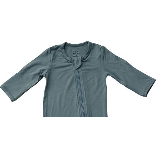 Dusty Blue Bamboo Zipper