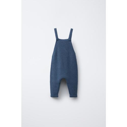 KNIT OVERALLS - Blue | ZARA United States