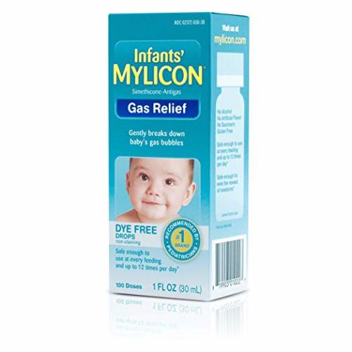 Mylicon Gas Relief Drops for Infants and Babies, Dye Free Formula, 1 Fluid Ounce - Gas Relief 1 fl oz