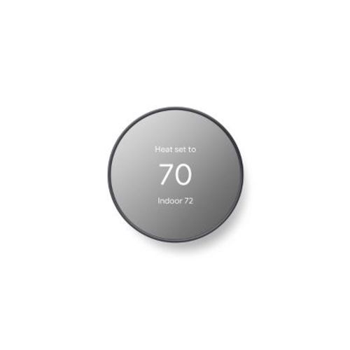 Google Nest Thermostat Cotton Snow: Energy Star Certified, Wi-fi Enabled, Smartphone App Control, Backlit Display