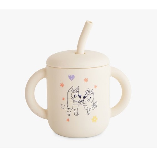 Bluey x Mushie Silicone Training Cup Set